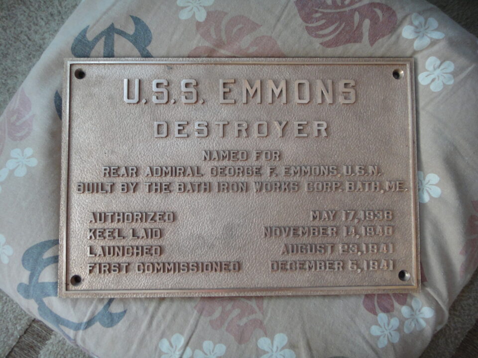 USS.EMONS銘板の本物